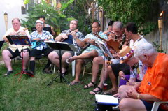 Kolohe Ukulele Band at Gile and Lori's Lu'au